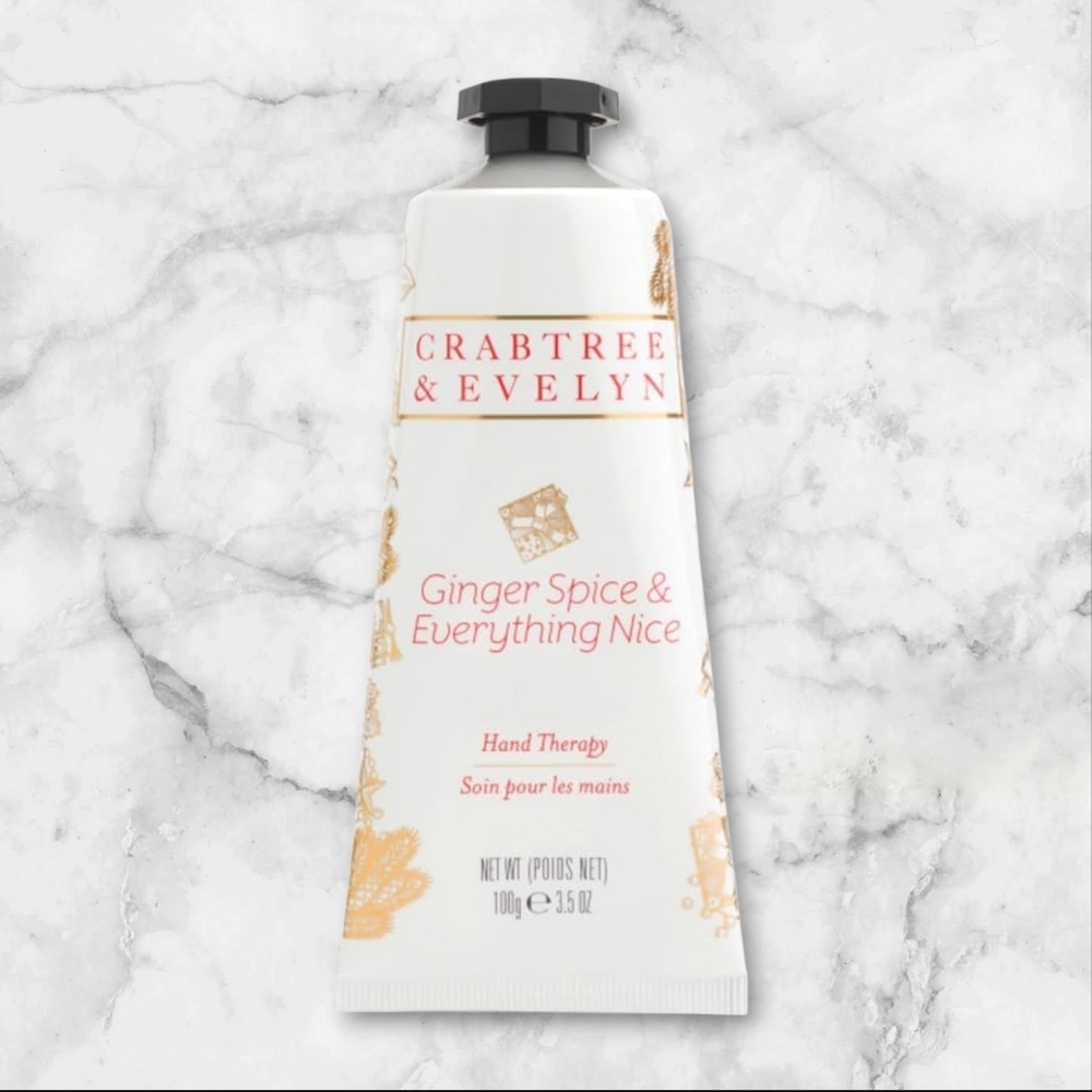 Crabtree & Evelyn Ginger Spice & Everything Nice Holiday Hand Therapy 3.5 oz